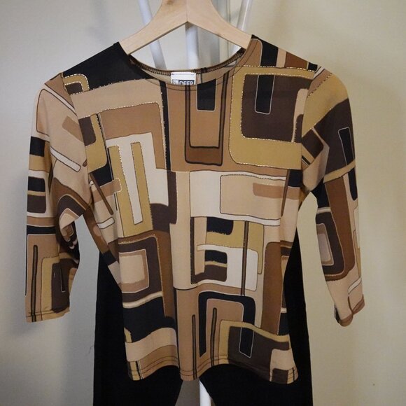 Y2K Vintage Brown Blouse - Picture 2 of 4